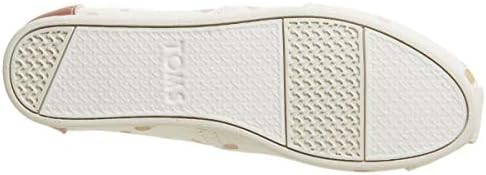 TOMS womens Alpargata flats shoes, Pale Blush Metallic Party Dots (Vegan), 5 US | Image 2