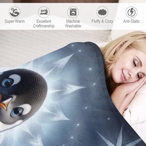 Couverture pingouin pour des soirées cocooning douillettes sur le canapé - 6