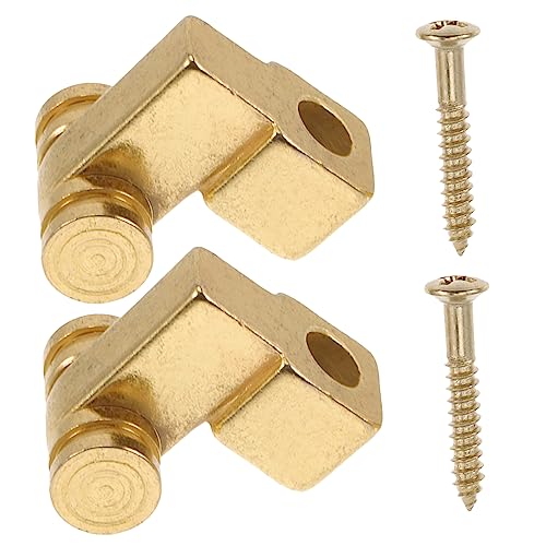 WESIEVYA 2セットエレキギター用 弦リテーナー ローラーギター弦ツリー 耐久性金属製 軽量設計 取り付けネジ付き