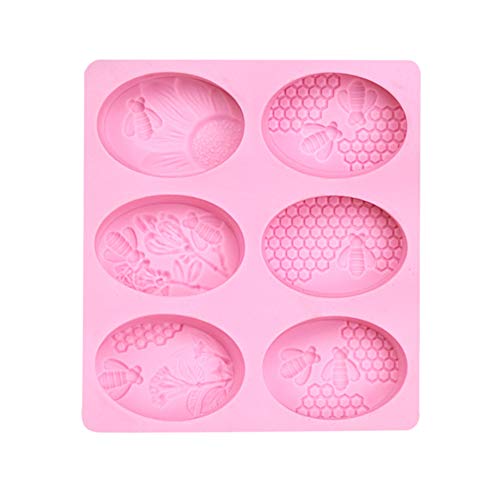 Giytoo Molde de silicona con forma de abeja hecho a mano, 3D, para hacer pasteles en la cocina principal Cover