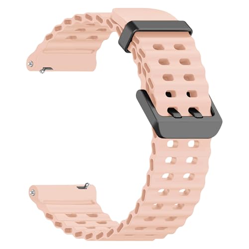 Image of ACM Watch Strap Silicone Belt 22mm compatible with Universal 22mm Size Replacement Strap Smartwatch Sports Classic Band