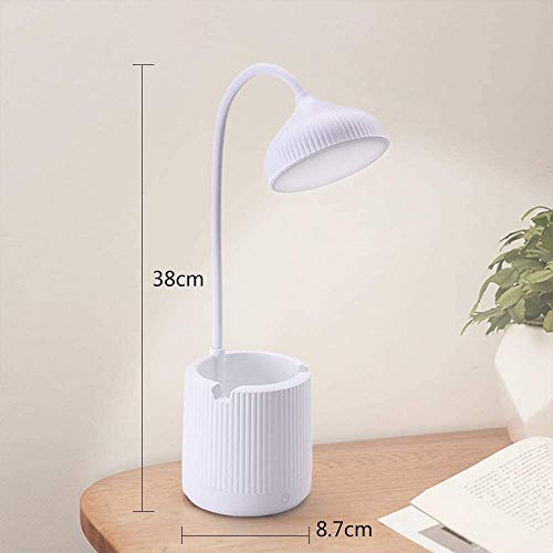 LED-Schreibtischlampe – Augenschonende USB-Tischleuchte, flexibles Schwanen-Design, Touch-Steuerung, ideal zum Lesen, Lernen und Nachtlicht für Kinder