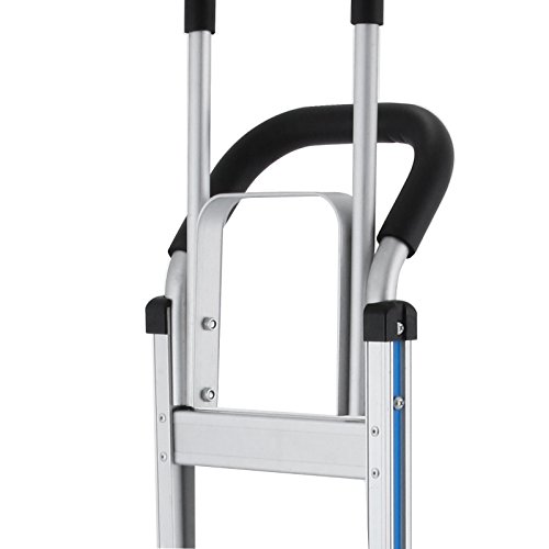 Smarketbuy Aluminum Stair Climber Hand Truck 18 x 7.5 Inch Nose Plate Stair Climbing Hand Truck 6 Wheels Hand Truck Dolly (Stair Climber Hand Truck)