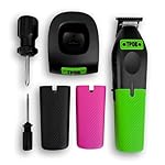 TPOB Play Barber Hair Clippers Trimmer for Men 7000 RPM with Pencil Blade Rubber Green/Black/Pink Grips (Black w/Grips) - Image 4