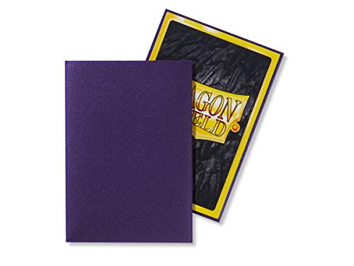 Image of 10 Packs Dragon Shield Matte Mini Japanese Purple 60 ct Card Sleeves Display Case
