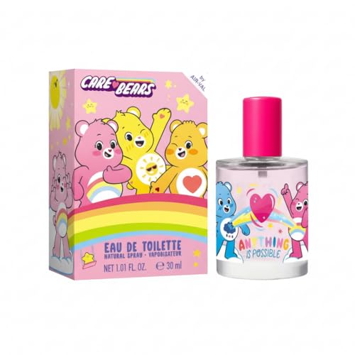 Image of Care Bears Children Eau de Toilette Natural Perfume Spray | Vegan, Cruelty-Free, Dermatologically Tested EDT Spray for Kids & Teens | Stain-Free Perfume | Safe Daily Fragrance Gift, 30ml