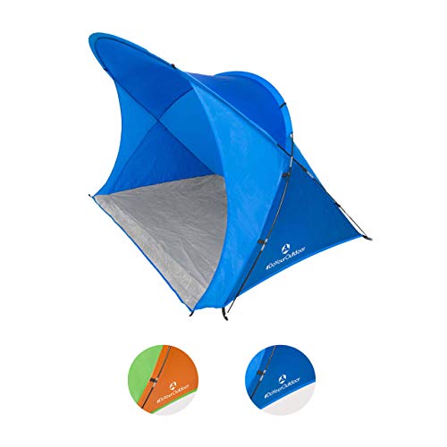 #DoYourOutdoor Strandzelt inkl. Tragetasche & Heringen | XL-Größe ca. 200 x 150 x 130 cm | Sonnenschutz | Festival Outdoor Campingzelt