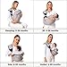 Shiaon Baby Sling Carrier, Baby Carrier Newborn to Toddler(7-45lbs), Toddler Carrier with Safety Buckle, One Shoulder Adjustable Shoulder Strap, One Size Fits All, Grey
