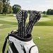 ELEQIN American Flag Black, Golf Club Head Covers, Driver Golf Head Covers, Funny Easy to Use Sleeve Waterproof Leather Headcovers, Outdoor Sports Accessories, Gift for Club Men