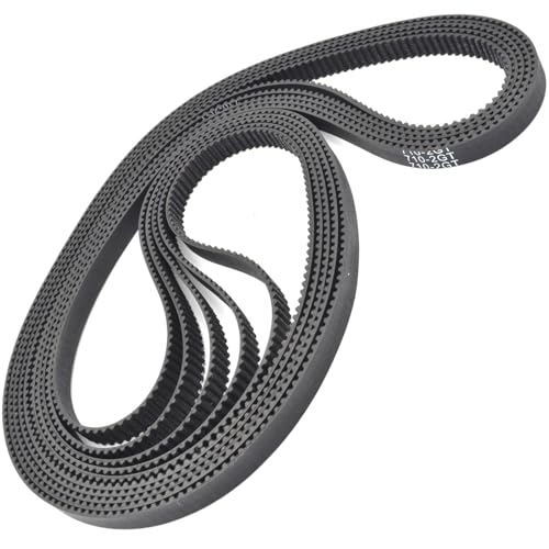 2M 2GT Timing Belt Lp=622 630 634 640 650 656 660 670 676 686 690 696 700 702-740 Width 9mm Rubber 5Pcs ?(676-2GT-(338 Teeth))