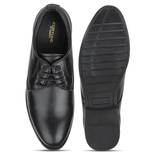 Image of Liberty Fortune Majestic 1 Formal Lacing Derby Shoes for Men with EVA Sole | Suitable for Wedding and Office Wear | Durable Lightweight and Cushioned Footbed | Shock Absorption