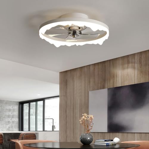 Ventilador de techo sin ruido para dormir con luz LED e iluminación invisible 5