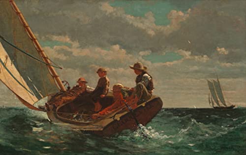 Impression d'art Winslow Homer Breezing Up habillez un grand mur vide avec ce tableau de 60x90cm
