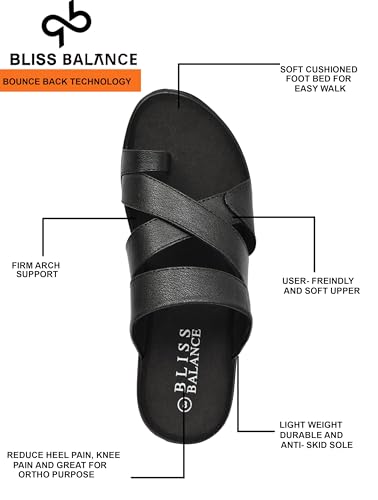 Image of Super Extra Soft Diabetic & Orthopedic Slippers /Doctor Chappal for Heel Pain Cushioned Lightweight Comfortable Stylish Flip-Flops Everyday Wear DailyUse For Men'sBB1017