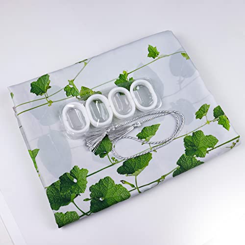 Green Leaves Shower Curtain Vintage Eucalyptus Plants Bath Curtain Retro Farmhouse Bicycle Shower Curtain Fabric Rustic Old Wall Bathroom Shower Curtain Sets With Hooks #TOP4