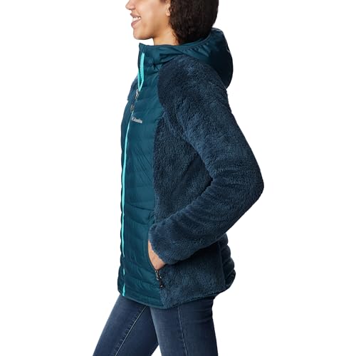 Columbia Damen Powder Lite Sherpa Hybrid Full Zip Puffer Jacke, Night Wave, S – Ansicht 3