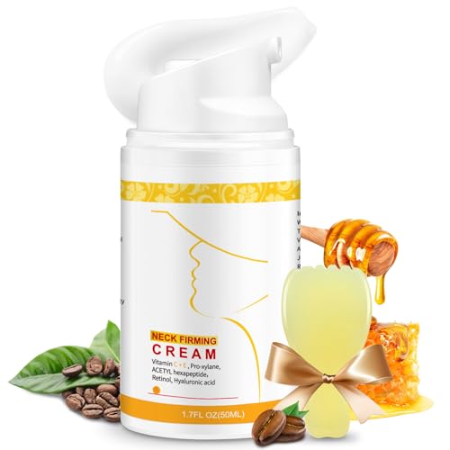 Neck Cream, Collagen, Retinol & Hyaluronic Acid Neck Firming Cream- Anti-Aging Moisturizer Cream for Tightening for Women & Men on Neck & Décolleté Lifting, Wrinkle & Hydrating 1.7 FL OZ