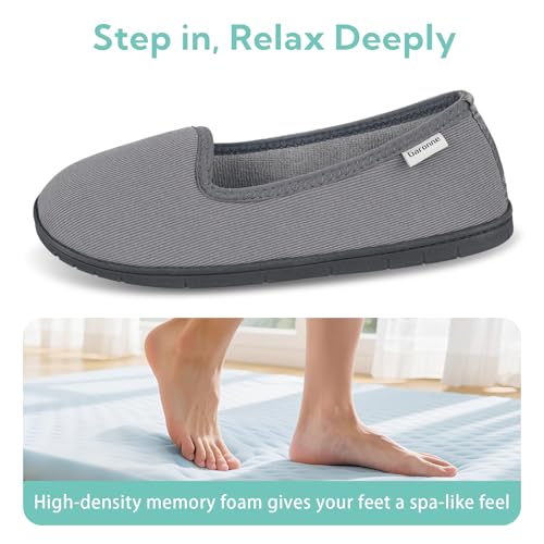 Garonne Women's Memory Foam Slippers, Ladies' Non-Slip House Shoes for Bedroom Indoor/Outdoor4