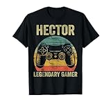 hector malot Este diseño representa una divertida camisa de jugador con nombre personalizado - Hector Legendary Gamer - Accesorios que complementan la camiseta de jugador para él/ella (auriculares, gafas, mouse, calcetines, micrófono, cámara web, iluminación, equipo, bolsa, taza de café, llavero, sombrero)