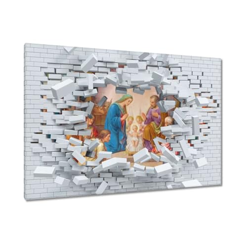 Peinture imprimée sur toile toile 90 x 60 cm décorative Stable H1609M