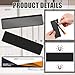 Gilprop 30 Pcs Magnetic Label Holders Pallet Rack 4.3 x 1.2 Inch Magnetic Labels for Shelving Clear Business Card Holders with Magnet File Cabinet Holder Magnet for Whiteboard Bins Office Gift(Black)