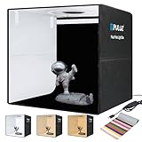 Light Box Photography 20x20in, PULUZ Portable Photo Studio Light Box with 160 LED Lights ＆12 Color backdrops Professional Photography Lighting Tent Kit for Big Product Photography Lightbox