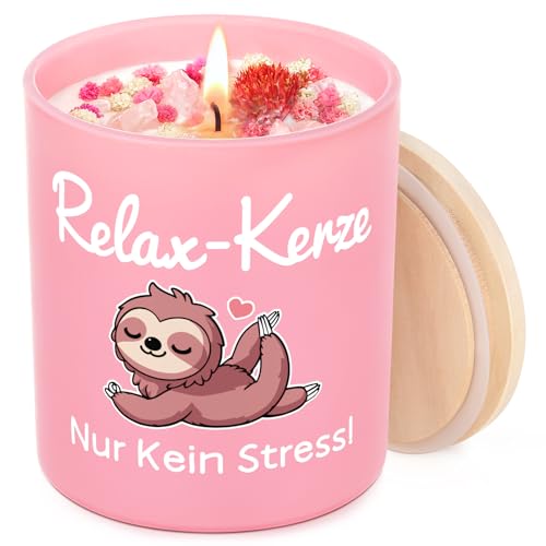 Encoink Weihnachtsgeschenke für Frauen, Entspannung Geburtstagsgeschenk für Frauen – Duftkerzen im Glas, Anti Stress Geschenke für Freundin Mama Ehefrau Kollegin zum Muttertag Weihnachten Abschied
