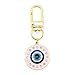 Jasimkiss Evil Eye Keychain Protection Charm for Women Men Car Key Ring Bag Purse Accessories Good Luck Amulet Jewelry (Pink)