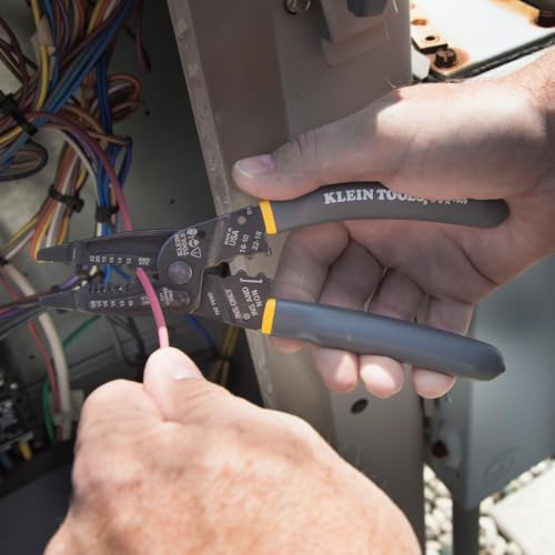 Image of Klein Tools 1009 Multi Tool, Wire Stripper /Crimper /Wire Cutter, Made in USA, Long-Nose Multi-Purpose Electrician Tool