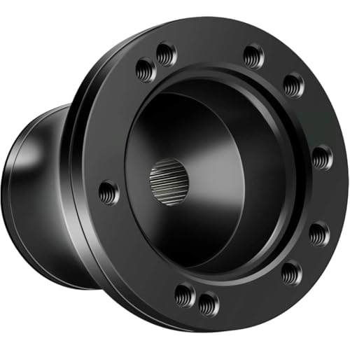 Club Car DS Golf Cart Steering Wheel Adapter for Club Car DS 1984+ Carts Fits 5/6 Hole Golf Cart Steering Wheel Premium Aluminum Easy to Install(Black)