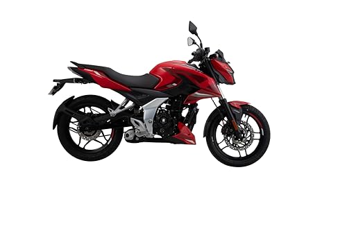 Image of Bajaj Pulsar N160 Twin Disc Single Channel Single Seat Motorcycle /Motorbike - Glossy Racing Red - Ex-Showroom