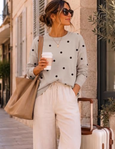 Image of Zeagoo Sweaters for Women Fall Outfits Trendy 2026 Long Sleeve Shirts Bussiness Casual Knit Pullover Sweater Tops