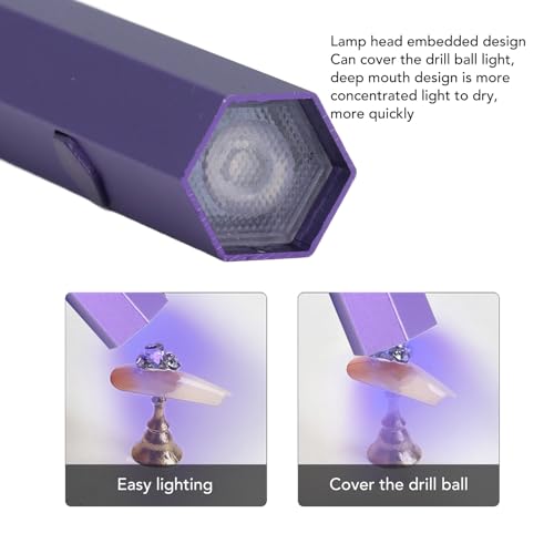 Mini sèche-ongles portable durcissement rapide lampe UV gel avec support