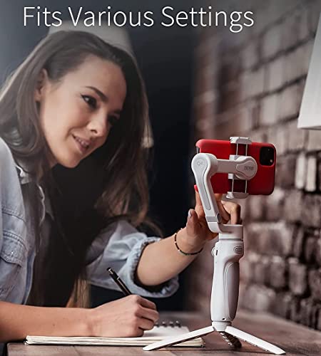 Image of Zhiyun Smooth Q4 Combo Gimbal Stabilizer for Smartphone iPhone Android Cellphone,3-Axis Phone Gimbal w /Built-in Extension Rod Selfie Stick,Megnetic Fill Light,Carrying Bag,Tripod,Grey