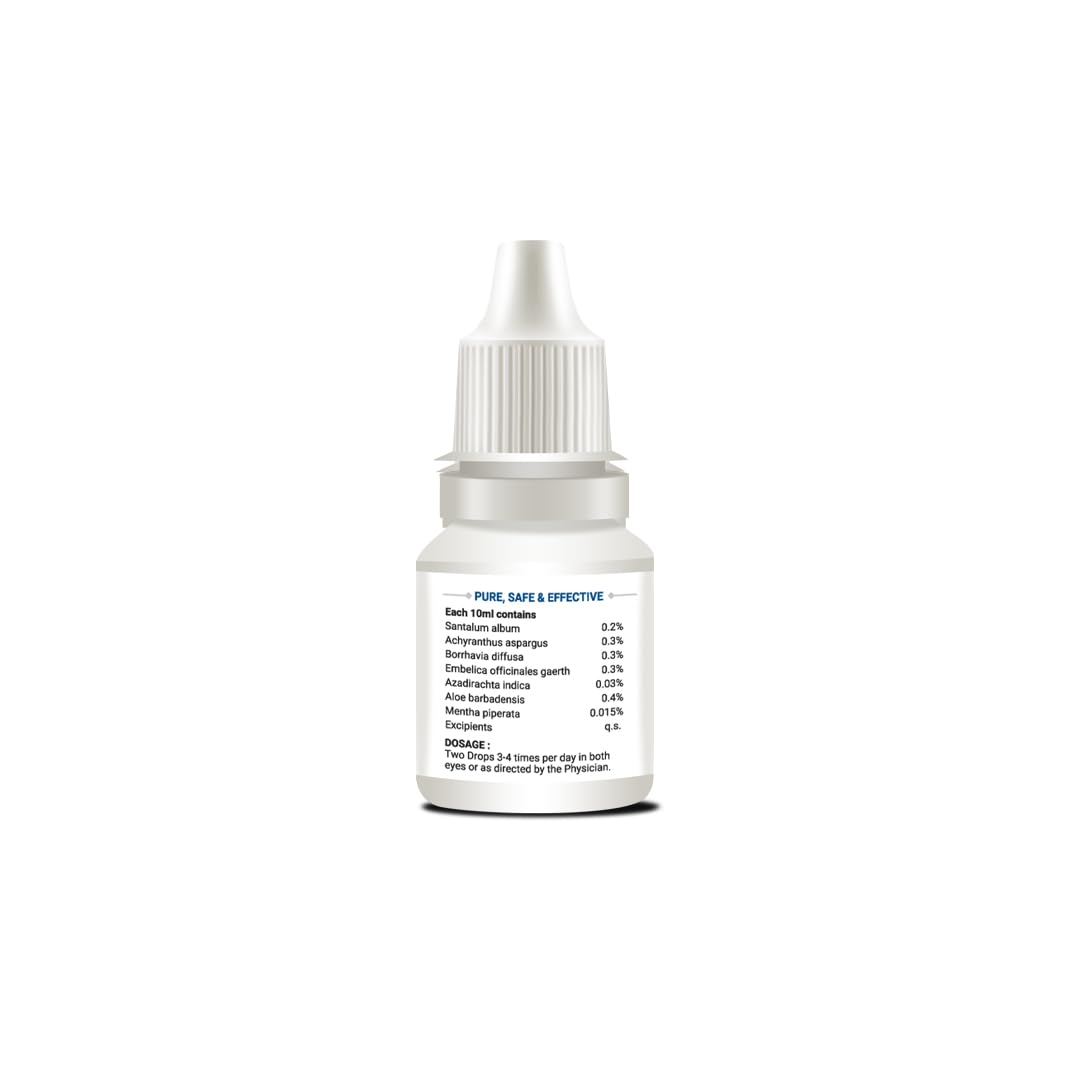 Jagat Pharma ISO Amrit Ayurvedic Eye Drops for Tired & Dry Eyes 10 Ml |100% Ayurvedic Formula for Digital Eye Strain|For Dryness, Redness, Itching, Daily Use | AYUSH Certified (Pack of 1) - Image 2 thumbnail
