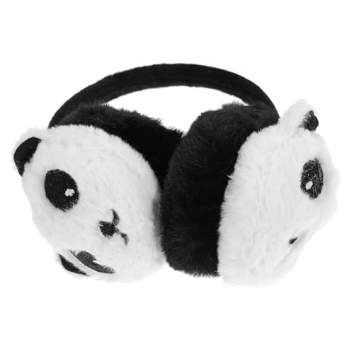 LIOOBO 1Pc Plush Earmuffs Cartoon Panda Design Warm Ear Protectors for Winter Comfortable and Stylish Ear Covers for Boys and Present for Birthdays and Holidays