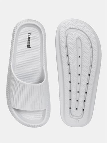 Image of hummel TEXTURE SOFT Men's Classic Ultra Soft Sliders /Slippers with Cushion FootBed for Adult Comfortable & Light Weight Stylish & Waterproof & Everyday Flip Flops & Chappals for Gents /Boys