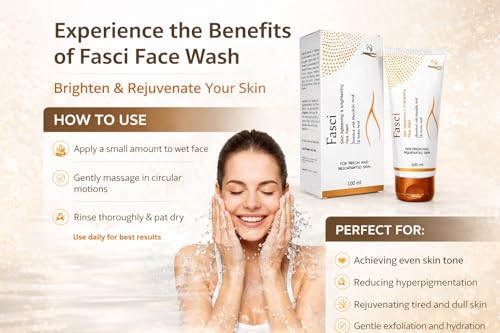 Image of Fasci Face Wash, Skin Lightening & Brightening, Enriched with Mandelic Acid & Amino Acid, 100ml