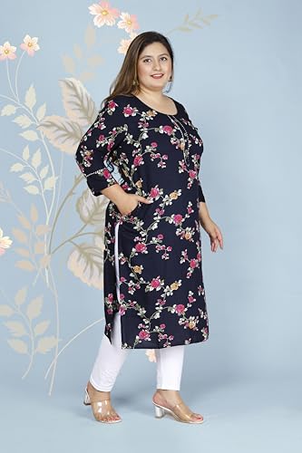 Image of Women's Plus Size Kurti Kurta (MEHKPLUS7 34)