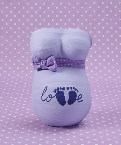 Baby Art Babybauch Gipsabdruck, Lovely Belly DIY Abdruck Komplett Set für einen Babybauch Gips-Abdruck, schönes Andenken; Erinnerung an die Schwangerschaft, inkl. Vaseline und Ideen Kärtchen