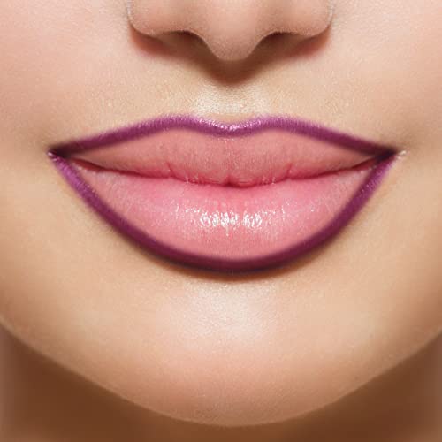 Image of Colors Queen Lip Liner Pencil | Long Lasting & Waterproof Formula | Matte Lip Liner Pencil for Women (L-13, Falsa Purple)