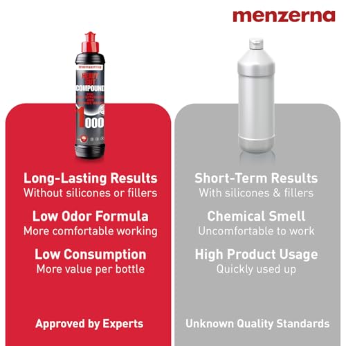 menzerna Heavy Cut Compound 1000" I Abrasive Polishing Compound for Deep Scratches, Sanding Marks, Swirls & Holograms I Buffing and Polishing Compound for Scratch Repair I Silicone Free I 16 fl oz. by menzerna - Image 6