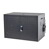 Pearington 16 Device Portable Table Top Charging and Storage Cabinet for iPads, Chromebooks and Laptop Computeres, Up to 17