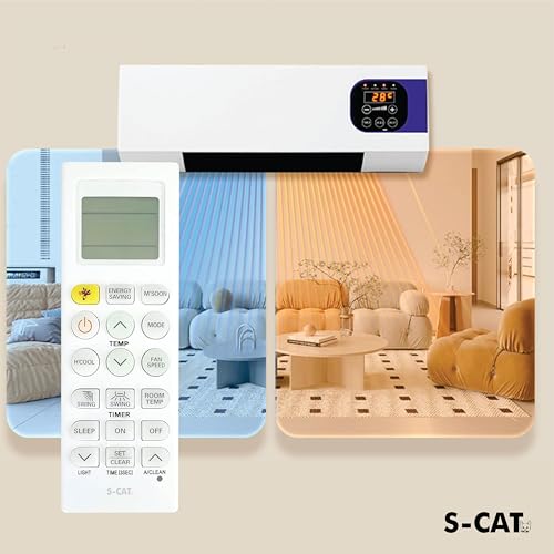 Image of S-CAT Compatible with LG AC Remote AKB73975615 Model 36A (No Backlight) Suitable for 1 1.5 2 Ton Split /Window AC (Match Old Remote Exactly, Contact Customer Care for Order)
