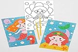 Kits de arte para niños: ¡Personajes de sirena como nunca los has visto antes, creados con una técnica que te encantará explorar! A los niños les encantará esta artesanía simple que crea pinturas geniales que seguramente se destacarán.