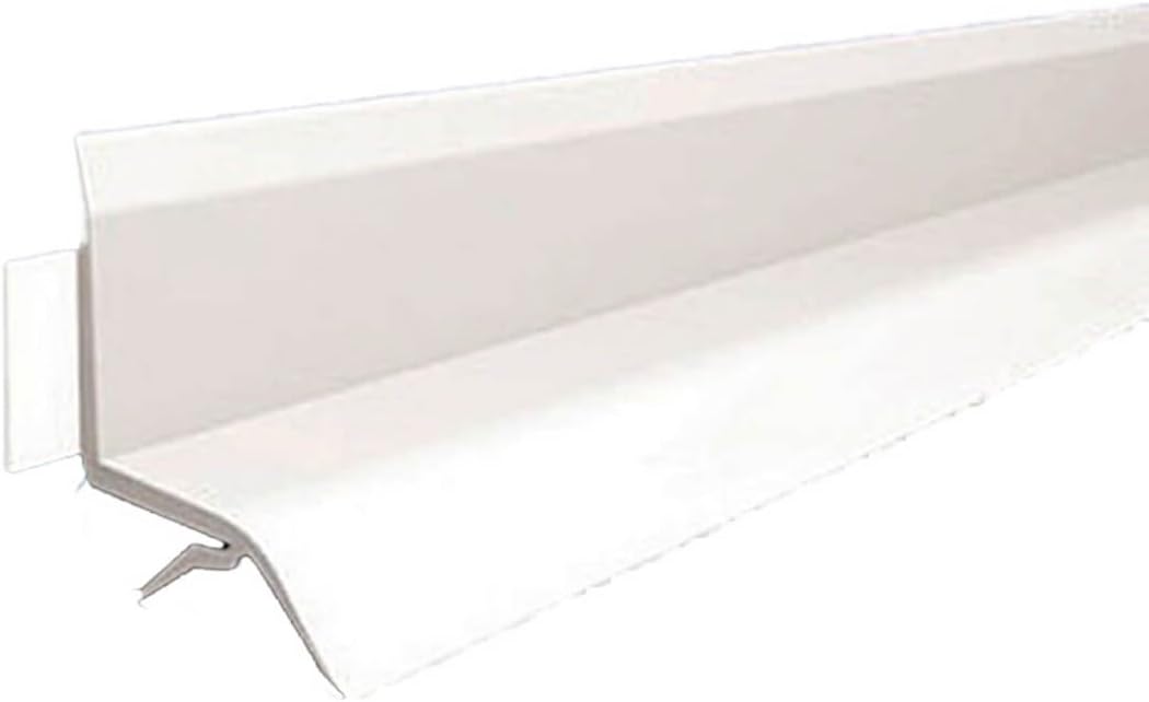 Cezar Self-Adhesive PVC Sealing Strip 22mm x 8mm - White - Bathroom Joint Trim, 2.5m Length