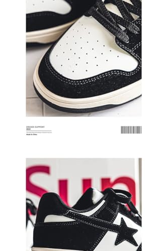 Canvas Y2K Vintage Star Pattern Lace Up Sneakers Lightweight Fashion Non Slip Casual Shoes for Teen Girls Outdoor School Streetwear Best Friend Look Pink2