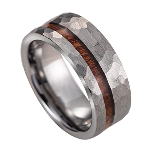 Alliance en tungstène et bois de koa 8 mm avec son coffret cadeau