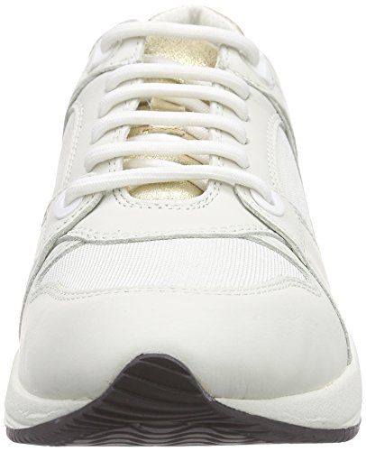 Geox D Omaya A, Scarpe Low-Top Donna, Bianco (off
