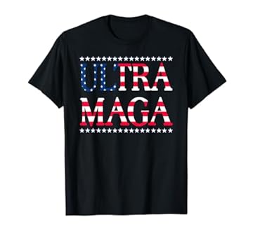 Ultra Maga - Maglietta con bandiera degli Stati Uniti Maglietta